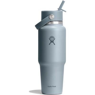 Hydro Flask – Wide Flex Straw Travel Bottle 946 ml (32 oz) – Rostfritt Stål, Läckagesäker Sugrör, Tål Diskmaskin – Isolerad Kall 24 Timmar – Vid Öppning, Passar Isbitar – Shale Gray Hydro Flask – Wide Flex Straw Travel Bottle 946 ml (32 oz) – Rostfritt Stål, Läckagesäker Sugrör, Tål Diskmaskin – Isolerad Kall 24 Timmar – Vid Öppning, Passar Isbitar – Shale Gray