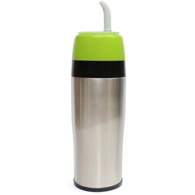 Mate Green Yerbomos 2,0 grön 350 ml för Yerba Mate Tee 350 ml ● Ett bärbart tillbehör för Yerba Mate ● Fungerar som en termos med en vattenflaska och håller vattenmiljön ● Grön-silver Mate Green Yerbomos 2,0 grön 350 ml för Yerba Mate Tee 350 ml ● Ett bärbart tillbehör för Yerba Mate ● Fungerar som en termos med en vattenflaska och håller vattenmiljön ● Grön-silver