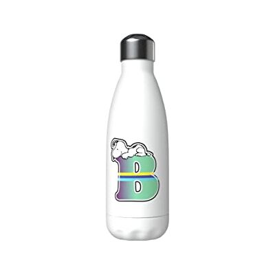 CYP Snoopy rostfri vattenflaska, hermetisk stängning, med flerfärgad bokstav B-design, 550 ml, vit färg, officiell produkt ( Brands) CYP Snoopy rostfri vattenflaska, hermetisk stängning, med flerfärgad bokstav B-design, 550 ml, vit färg, officiell produkt ( Brands)