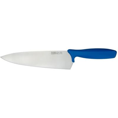 Rio Essentials Kockkniv med blått handtag 24 cm för rå fisk – Färgade knivar för livsmedelshygien, allergifri matlagning – Färgkodade köksknivar i rostfritt stål Rio Essentials Kockkniv med blått handtag 24 cm för rå fisk – Färgade knivar för livsmedelshygien, allergifri matlagning – Färgkodade köksknivar i rostfritt stål