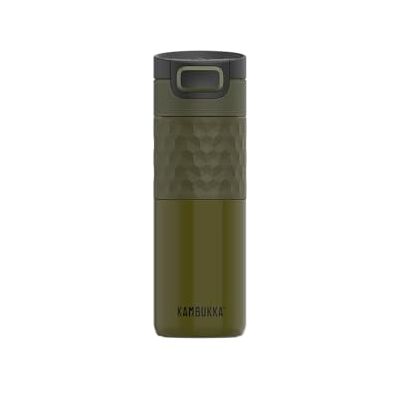Kambukka Etna Grip, isolerad resemugg, 500 ml, dubbelvägg rostfritt stål, läckagesäker, olivgrön Kambukka Etna Grip, isolerad resemugg, 500 ml, dubbelvägg rostfritt stål, läckagesäker, olivgrön