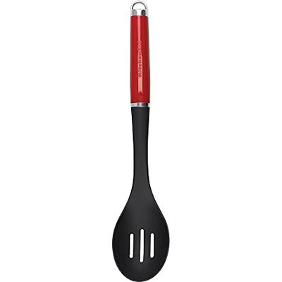KitchenAid Slitsad sked, värmebeständig non-stick matlagningssked – imperium röd KitchenAid Slitsad sked, värmebeständig non-stick matlagningssked – imperium röd