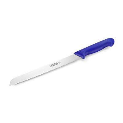 Thermohauser termohauser brödkniv (rostfritt stål), ensidig vågslip, med blått plasthandtag, blad 24 cm Thermohauser termohauser brödkniv (rostfritt stål), ensidig vågslip, med blått plasthandtag, blad 24 cm