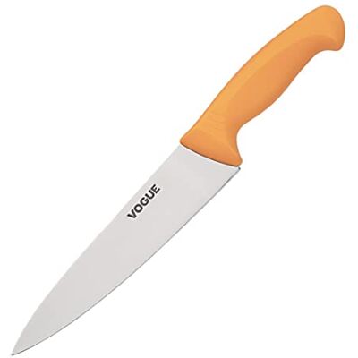 Vogue GH526 professionell kockkniv med gult handtag, högkvalitativt stål, 23 cm längd Vogue GH526 professionell kockkniv med gult handtag, högkvalitativt stål, 23 cm längd