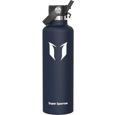 Super Sparrow Vattenflaska 1L Rostfritt Stål Metallflaska Termos Standard Mun Giftfri BPA-Fri Perfekt Som Sportflaska Super Sparrow Vattenflaska 1L Rostfritt Stål Metallflaska Termos Standard Mun Giftfri BPA-Fri Perfekt Som Sportflaska