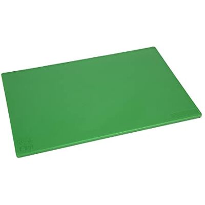 Hygiplas J253 skärbräda med låg densitet, 450 mm x 300 mm x 12 mm, 17,75 x 12 x 0,5 tum, grön Hygiplas J253 skärbräda med låg densitet, 450 mm x 300 mm x 12 mm, 17,75 x 12 x 0,5 tum, grön