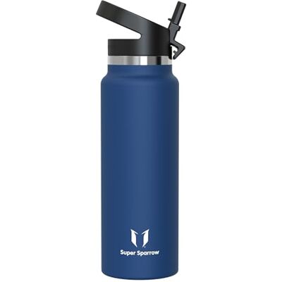 Super Sparrow Vattenflaska 1.2L Rostfritt Stål Vattenflaska Termos Standard Mun Giftfri BPA-Fri Perfekt Som Sportflaska Super Sparrow Vattenflaska 1.2L Rostfritt Stål Vattenflaska Termos Standard Mun Giftfri BPA-Fri Perfekt Som Sportflaska