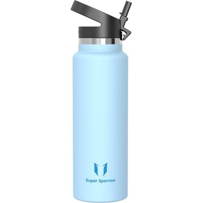 Super Sparrow Vattenflaska 1.5L Rostfritt Stål Vattenflaska Termos Standard Mun Giftfri BPA-Fri Perfekt Som Sportflaska Super Sparrow Vattenflaska 1.5L Rostfritt Stål Vattenflaska Termos Standard Mun Giftfri BPA-Fri Perfekt Som Sportflaska