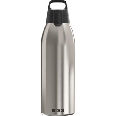 Sigg – Isolerad vattenflaska – termosflaska Shield Therm One borstad – kolsyrade drycker – läckagesäker – diskmaskinssäker – BPA-fri – 90% återvunnet rostfritt stål – silver – 1,5 l Sigg – Isolerad vattenflaska – termosflaska Shield Therm One borstad – kolsyrade drycker – läckagesäker – diskmaskinssäker – BPA-fri – 90% återvunnet rostfritt stål – silver – 1,5 l
