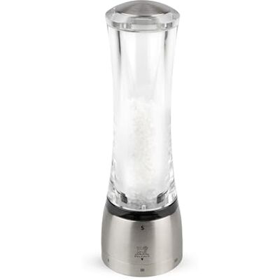 Peugeot – Daman u'Select manuell saltkvarn – justerbar kvarn – akryl och rostfritt stål 21 cm Peugeot – Daman u'Select manuell saltkvarn – justerbar kvarn – akryl och rostfritt stål 21 cm