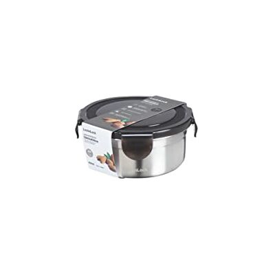 LocknLock - Rund rostfritt stål 460 ml - Silver - Lunchbox LocknLock - Rund rostfritt stål 460 ml - Silver - Lunchbox