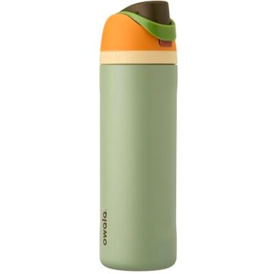 Owala FreeSip isolerad vattenflaska i rostfritt stål med sugrör för sport och resor, läckagesäker, BPA-fri, 700 ml, Camo Cool Owala FreeSip isolerad vattenflaska i rostfritt stål med sugrör för sport och resor, läckagesäker, BPA-fri, 700 ml, Camo Cool