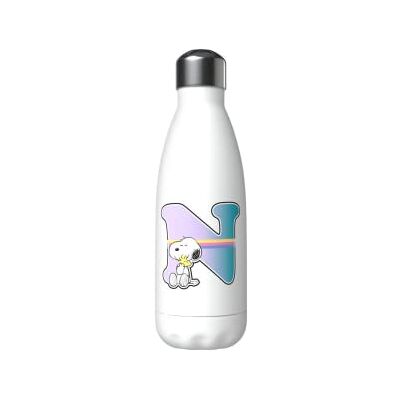 CYP Snoopy rostfri vattenflaska, hermetisk stängning, med flerfärgad bokstav N-design, 550 ml, vit färg, officiell produkt ( Brands) CYP Snoopy rostfri vattenflaska, hermetisk stängning, med flerfärgad bokstav N-design, 550 ml, vit färg, officiell produkt ( Brands)