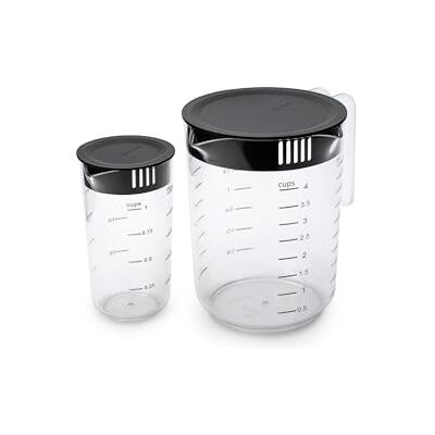 Brabantia Tasty+ mätkanna uppsättning av 2 – mörkgrå Brabantia Tasty+ mätkanna uppsättning av 2 – mörkgrå