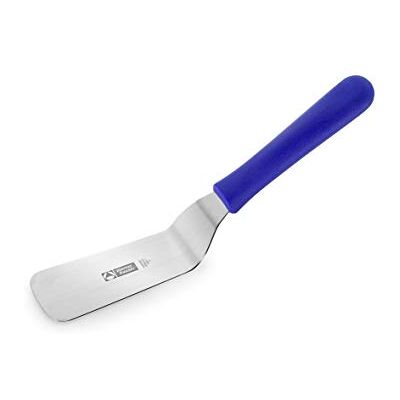 Thermohauser termohauskökspalett (rostfritt stål), stumpel, vinklat blad, med blått plasthandtag, blad 15 cm Thermohauser termohauskökspalett (rostfritt stål), stumpel, vinklat blad, med blått plasthandtag, blad 15 cm
