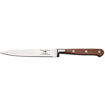 Rio FRF 13cm Tomatkniv, helt smidd, handtag i rosenträ Rio FRF 13cm Tomatkniv, helt smidd, handtag i rosenträ