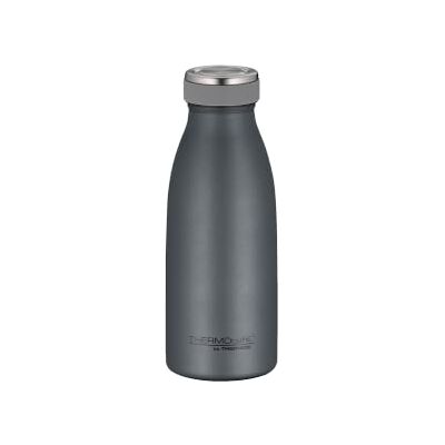 TERMOcafé av THERMOS TC BOTTLE grafit grå matta 0,35 l, rostfritt stål vakuumflaska kolsyresäker, 12 timmar varmt 24 timmar kallt, läckagesäker, för skola, på väg och kontor TERMOcafé av THERMOS TC BOTTLE grafit grå matta 0,35 l, rostfritt stål vakuumflaska kolsyresäker, 12 timmar varmt 24 timmar kallt, läckagesäker, för skola, på väg och kontor