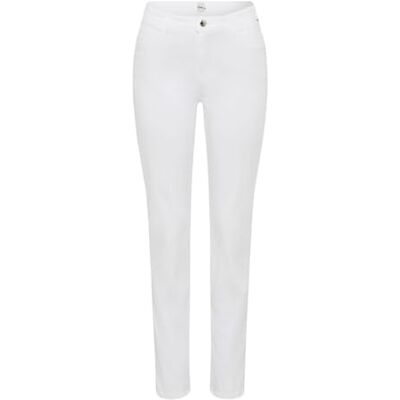 Brax Style Carola fem-ficksbyxor i somrig bomullskvalitet, 99 vit, 32W x 30L Brax Style Carola fem-ficksbyxor i somrig bomullskvalitet, 99 vit, 32W x 30L