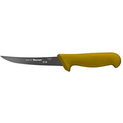 Starrett professionell urbeningskniv BKY106-5 smal böjd 5' (130mm) Ultra Sharp Sanitized Steel Blade Gult Handtag Kök Kockkniv (DV860572) Starrett professionell urbeningskniv BKY106-5 smal böjd 5' (130mm) Ultra Sharp Sanitized Steel Blade Gult Handtag Kök Kockkniv (DV860572)