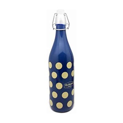 VB VIN BOUQUET Vintage blå glasflaska 1L. VB VIN BOUQUET Vintage blå glasflaska 1L.