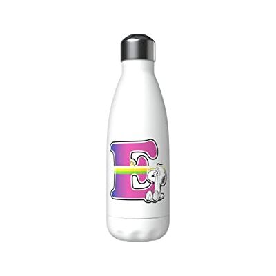 CYP Snoopy rostfri vattenflaska, hermetisk stängning, med flerfärgad bokstav E-design, 550 ml, vit färg, officiell produkt ( Brands) CYP Snoopy rostfri vattenflaska, hermetisk stängning, med flerfärgad bokstav E-design, 550 ml, vit färg, officiell produkt ( Brands)