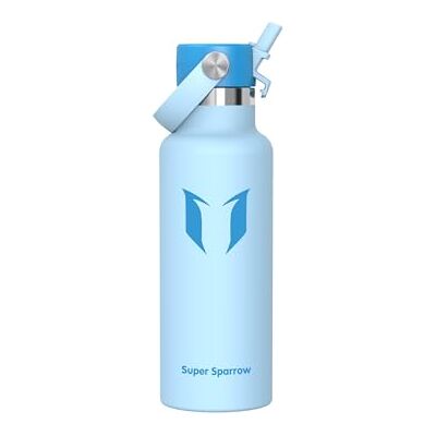 Super Sparrow Vattenflaska 500ml Rostfritt Stål Metallflaska Termos Standard Mun Giftfri BPA-Fri Perfekt Som Sportflaska Super Sparrow Vattenflaska 500ml Rostfritt Stål Metallflaska Termos Standard Mun Giftfri BPA-Fri Perfekt Som Sportflaska