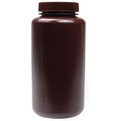 United ™ 33466 Laboratoriekvalitet HDPE bred mun bärnsten reagensflaska Designad för laboratorier, klassrum eller förvaring hemma 1 000 ml (1 L) kapacitet 6-pack United ™ 33466 Laboratoriekvalitet HDPE bred mun bärnsten reagensflaska Designad för laboratorier, klassrum eller förvaring hemma 1 000 ml (1 L) kapacitet 6-pack