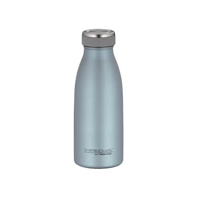 Thermos THERMOcafé TC BOTTLE vakuumflaska 0,35 l, 24 timmar kall, isblå mat Kolsyrebeständig, läckagesäker, rostfritt stål drickflaska, 12h varm, för sport, skola, kontor och på språng, ljusblå Thermos THERMOcafé TC BOTTLE vakuumflaska 0,35 l, 24 timmar kall, isblå mat Kolsyrebeständig, läckagesäker, rostfritt stål drickflaska, 12h varm, för sport, skola, kontor och på språng, ljusblå