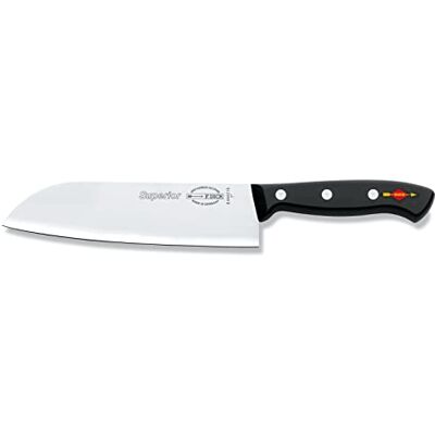 Dick F. Santoku, kökskniv, överlägsen (kniv med blad 18 cm, X55CrMo14 stål, rostfritt, 56° HRC), legering Dick F. Santoku, kökskniv, överlägsen (kniv med blad 18 cm, X55CrMo14 stål, rostfritt, 56° HRC), legering