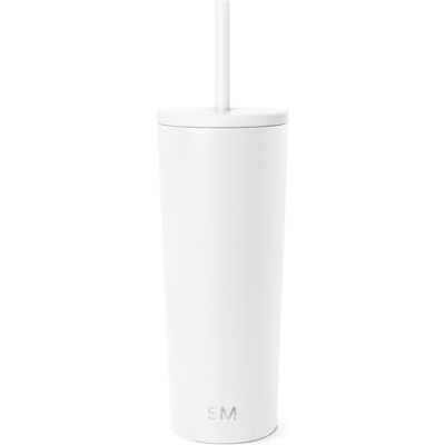 Simple Modern Isolerad Tumbler med lock och sugrör Iskaffekopp Återanvändbar Rostfritt stål Vattenflaska Resemugg Gåvor för Kvinnor Män Henne Honom Klassisk kollektion 680 ml Vintervit Simple Modern Isolerad Tumbler med lock och sugrör Iskaffekopp Återanvändbar Rostfritt stål Vattenflaska Resemugg Gåvor för Kvinnor Män Henne Honom Klassisk kollektion 680 ml Vintervit