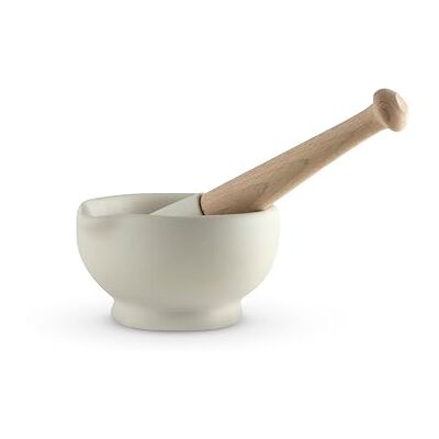 Milton Brook Mortel och Pistill - 10cm - Oglaserat porslin - Ugns- och frysskydd Milton Brook Mortel och Pistill - 10cm - Oglaserat porslin - Ugns- och frysskydd