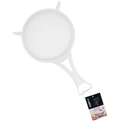 Chef Aid 22 cm bred nylonnät plastsil i vitt – perfekt för dränering, silning och tvätt av bönor, frukt, grönsaker, sallader med mera – BPA-fri, diskmaskinssäker Chef Aid 22 cm bred nylonnät plastsil i vitt – perfekt för dränering, silning och tvätt av bönor, frukt, grönsaker, sallader med mera – BPA-fri, diskmaskinssäker