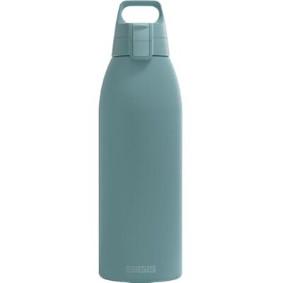 Sigg – Isolerad vattenflaska – termosflaska Shield Therm One Morning Blue – kolsyrade drycker – läckagesäker – diskmaskinssäker – BPA-fri – 90% återvunnet rostfritt stål – gråblå – 1,5 l Sigg – Isolerad vattenflaska – termosflaska Shield Therm One Morning Blue – kolsyrade drycker – läckagesäker – diskmaskinssäker – BPA-fri – 90% återvunnet rostfritt stål – gråblå – 1,5 l