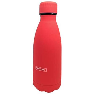 NERTHUS FIH 616 termosflaska i rostfritt stål 350 ml dubbelväggig korall idealisk för arbete promenad och daglig användning NERTHUS FIH 616 termosflaska i rostfritt stål 350 ml dubbelväggig korall idealisk för arbete promenad och daglig användning