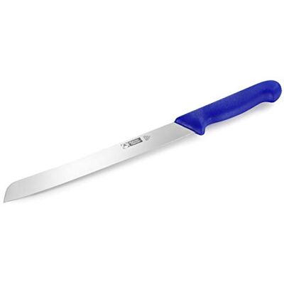 Thermohauser Brödkniv (rostfritt stål), slipad på ena sidan, blått plasthandtag, blad 24 cm Thermohauser Brödkniv (rostfritt stål), slipad på ena sidan, blått plasthandtag, blad 24 cm