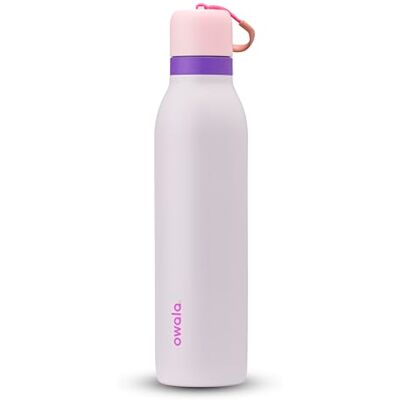 Owala Termosflaska i rostfritt stål med sugrör och lock, 710 ml, BPA-fri, håller kylan eller värmen under lång tid, för sport och resor, Dreamy Field Owala Termosflaska i rostfritt stål med sugrör och lock, 710 ml, BPA-fri, håller kylan eller värmen under lång tid, för sport och resor, Dreamy Field