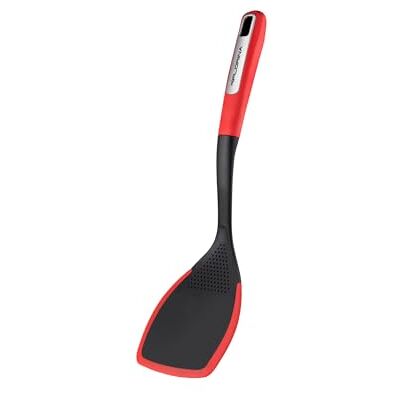 Florina Stekspade av Silikon (34,5 cm) Vändare MARS med Halksäker Soft-Touch Handtag Stekspatel med Upphängningsögla Värmetålig Köksassistent Diskmaskinssäker Färg: Röd/Svart Florina Stekspade av Silikon (34,5 cm) Vändare MARS med Halksäker Soft-Touch Handtag Stekspatel med Upphängningsögla Värmetålig Köksassistent Diskmaskinssäker Färg: Röd/Svart