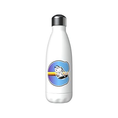 CYP Snoopy rostfri vattenflaska, hermetisk förslutning, med flerfärgad bokstav C-design, 550 ml, vit färg, officiell produkt ( Brands) CYP Snoopy rostfri vattenflaska, hermetisk förslutning, med flerfärgad bokstav C-design, 550 ml, vit färg, officiell produkt ( Brands)
