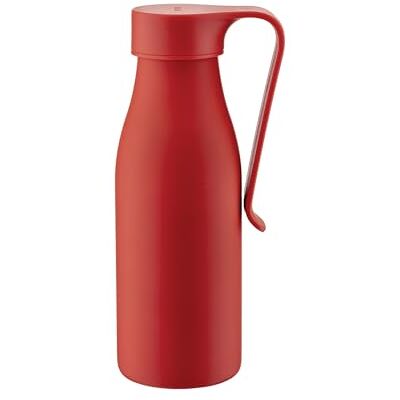 Alessi Away AST01 R Dubbelväggig termisk flaska med infusions- och filter, 18/10, färgglad, 500 ml, röd Alessi Away AST01 R Dubbelväggig termisk flaska med infusions- och filter, 18/10, färgglad, 500 ml, röd