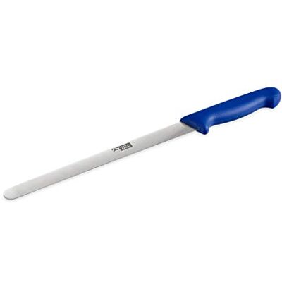 Thermohauser Konditorkniv (stål, rostfri), slipad på ena sidan, med blått plasthandtag, blad 26 cm Thermohauser Konditorkniv (stål, rostfri), slipad på ena sidan, med blått plasthandtag, blad 26 cm