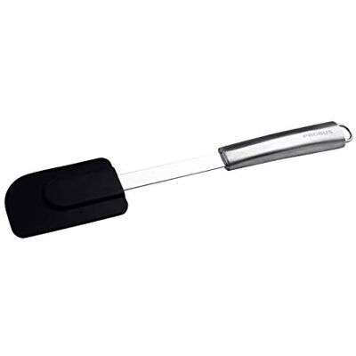 Probus degskrapa 30 cm, praktisk universalsax av rostfritt stål/silikon med ergonomiskt och rundade handtag, kan diskas i maskin, upphängbar, mängd: 1 st, svart/silver Probus degskrapa 30 cm, praktisk universalsax av rostfritt stål/silikon med ergonomiskt och rundade handtag, kan diskas i maskin, upphängbar, mängd: 1 st, svart/silver