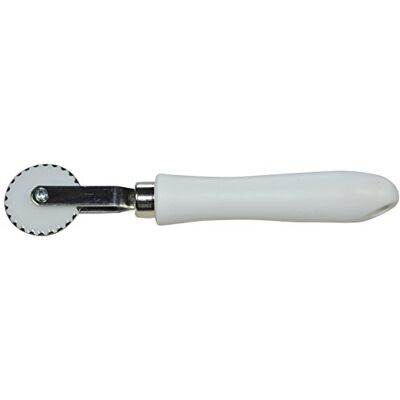 ELETTRO CENTER Art.330 storlek och vikt kniv rostfritt stål slät 4 mm handtag av POM, rostfritt stål, vit ELETTRO CENTER Art.330 storlek och vikt kniv rostfritt stål slät 4 mm handtag av POM, rostfritt stål, vit