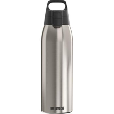 Sigg – Isolerad vattenflaska – termosflaska Shield Therm One borstad – kolsyrade drycker – läckagesäker – diskmaskinssäker – BPA-fri – 90% återvunnet rostfritt stål – silver – 1 l Sigg – Isolerad vattenflaska – termosflaska Shield Therm One borstad – kolsyrade drycker – läckagesäker – diskmaskinssäker – BPA-fri – 90% återvunnet rostfritt stål – silver – 1 l