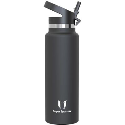 Super Sparrow Vattenflaska 1.5L Rostfritt Stål Vattenflaska Termos Standard Mun Giftfri BPA-Fri Perfekt Som Sportflaska Super Sparrow Vattenflaska 1.5L Rostfritt Stål Vattenflaska Termos Standard Mun Giftfri BPA-Fri Perfekt Som Sportflaska