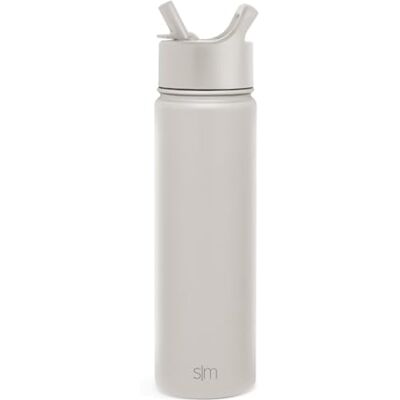 Simple Modern Enkel modern vattenflaska med sugrörslock vakuumisolerat rostfritt stål metall termosflaskor återanvändbar läckagesäker BPA-fri flaska för gym, resor, sport Summit Collection 645 ml, mandelbjörk Simple Modern Enkel modern vattenflaska med sugrörslock vakuumisolerat rostfritt stål metall termosflaskor återanvändbar läckagesäker BPA-fri flaska för gym, resor, sport Summit Collection 645 ml, mandelbjörk