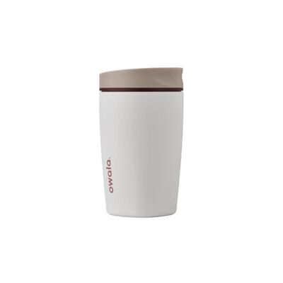 Owala SmoothSip Slider isolerad rostfritt stål kaffebehållare, återanvändbar iskaffekopp, varm kaffe resemugg, BPA-fri 350 ml, vaniljböna Owala SmoothSip Slider isolerad rostfritt stål kaffebehållare, återanvändbar iskaffekopp, varm kaffe resemugg, BPA-fri 350 ml, vaniljböna