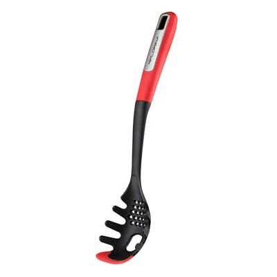 Florina Silikon Spaghetti Sked (33 cm) Pasta Server MARS med Halkfritt Soft-Touch Handtag Pasta Sked med Hängande Ögla Värmebeständig Köksredskap Diskmaskinssäker Färg: Röd/Svart Florina Silikon Spaghetti Sked (33 cm) Pasta Server MARS med Halkfritt Soft-Touch Handtag Pasta Sked med Hängande Ögla Värmebeständig Köksredskap Diskmaskinssäker Färg: Röd/Svart