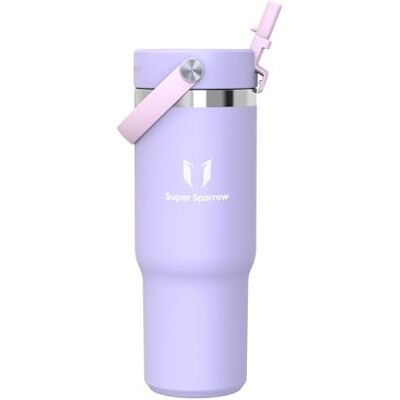 Super Sparrow Sparrow Twistpath Vattenflaska Isolerad 900ml Flaska med Böjligt Sugrörslock BPA-fri och Läckagesäker Termos Resemugg som Passar Mugghållare För Hem, Kontor eller Bil Super Sparrow Sparrow Twistpath Vattenflaska Isolerad 900ml Flaska med Böjligt Sugrörslock BPA-fri och Läckagesäker Termos Resemugg som Passar Mugghållare För Hem, Kontor eller Bil