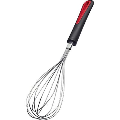 Westmark Visp, mycket elastiska trådar, formstabil, längd: ca 29 cm, rostfritt stål/plast, gallant, midi, svart/röd/silver, 2952270 Westmark Visp, mycket elastiska trådar, formstabil, längd: ca 29 cm, rostfritt stål/plast, gallant, midi, svart/röd/silver, 2952270