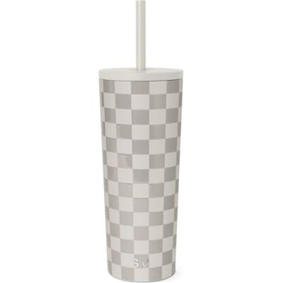 Simple Modern Isolerad Tumbler med lock och sugrör Iskaffemugg Återanvändbar Rostfritt stål Vattenflaska Resemugg Gåvor för Kvinnor Män Henne Honom Klassisk kollektion 710 ml Checkmate Simple Modern Isolerad Tumbler med lock och sugrör Iskaffemugg Återanvändbar Rostfritt stål Vattenflaska Resemugg Gåvor för Kvinnor Män Henne Honom Klassisk kollektion 710 ml Checkmate